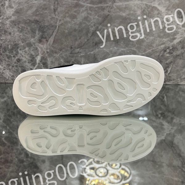 

luxury classic men's ladies casual shoes designer fashion leather flat street couple sneakers outdoor running shoes, Black