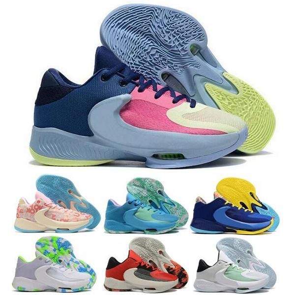 

mens luxurys basketball shoes freak 4 giannis immortality laser blue university red ironstone 2023 trainers sneakers size 40-46