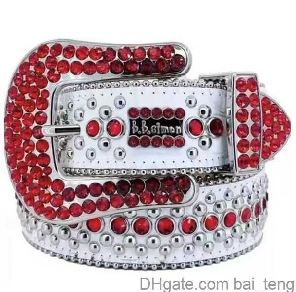 

luxury designer bb belt simon belts for men women shiny diamond belt black on black blue white multicolour with bling rhinestones as gift 20, Black;brown