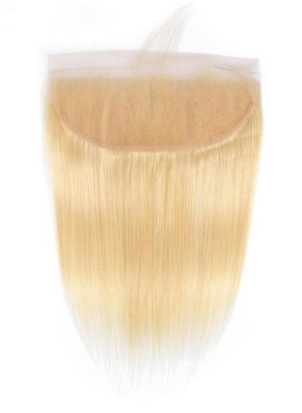 

13x4 lace frontal closure 10a blonde color 613 silky straight chinese virgin human hair ear frontals for woman fast express deliv5393208, Black;brown