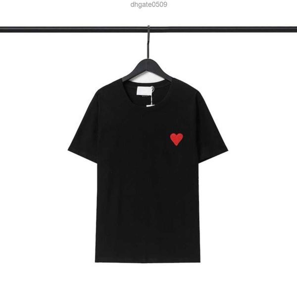 

mens designer t shirt amis luxury women fashion tees brand short sleeves summer lovers crew neck clothes clothing men casual tshirt man wome, White;black