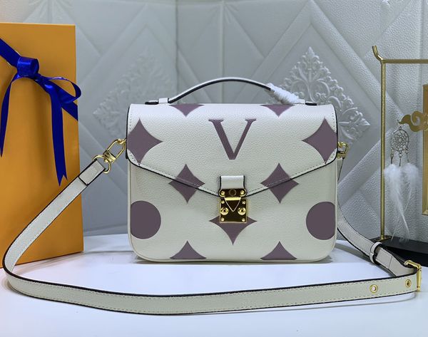 

designer shoulder bag luxury womens handbags pochette totes quality embossed flower letters empreinte message bags ladies fashion s-lock cro