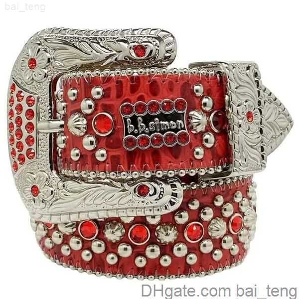 

2022 fashion belts for women designer mens bb simon rhinestone belt with bling rhinestones as gift caritas018127124 3x, Black;brown