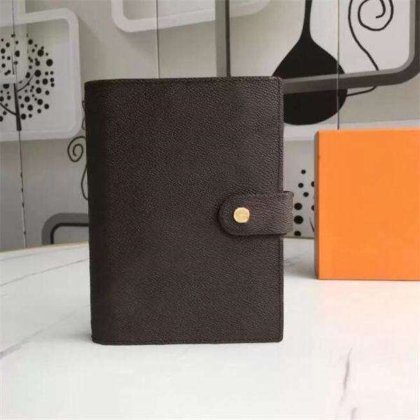 

wallet notebook medium small agenda cover work business men women fashion credit card case luxury wallets iconic brown waterproof working me, Red;black