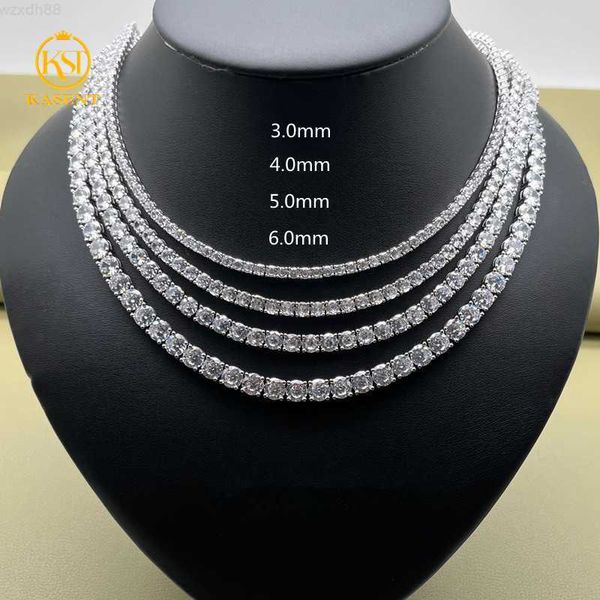 

mens women 925 silver zircon tennis chains 3mm 4mm 5mm 6mm necklace bracelet