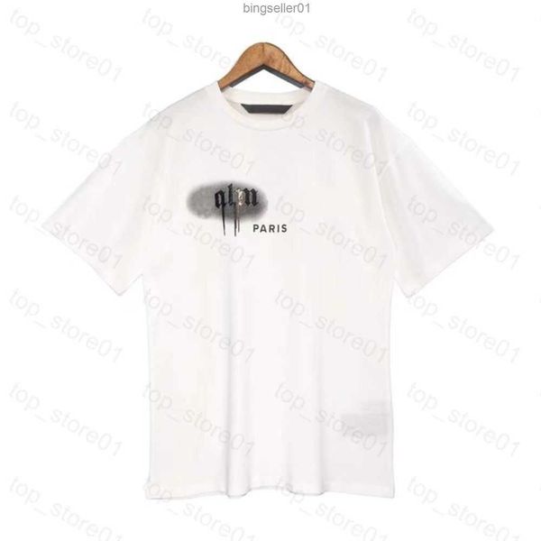

summer pa men womens palm t-shirts mans stylist tee guillotine bear palms printed short sleeve truncated bears angles tees angel t shirtm446, White;black