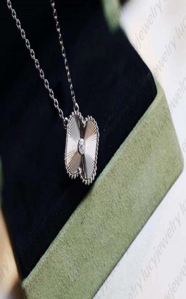 

designer necklace fritillaria butterfly pendant necklaces elegant kaleidoscope clover special 7 style design jewelry 924242, Silver