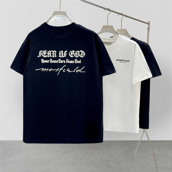 

gfpx 2023 men's and women's fashion t shirt t-shirts high street brand ess short sleeve couple, White;black