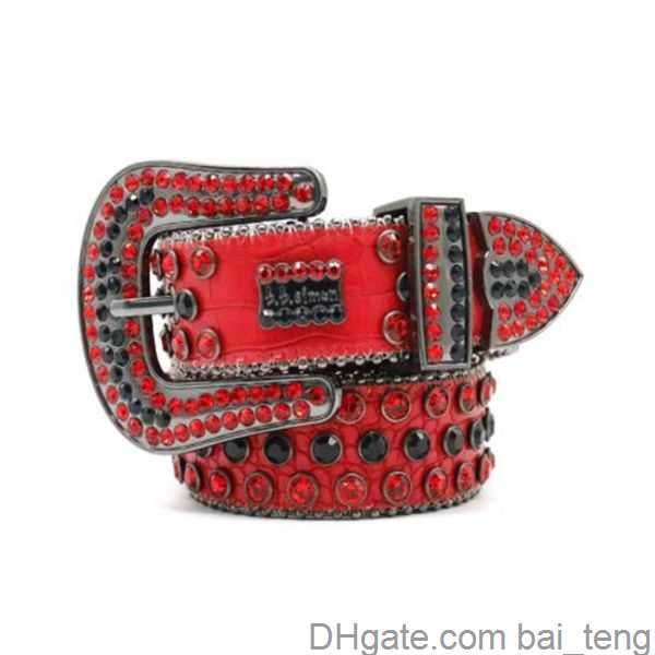

designer bb belt simon belts for men women shiny diamond on black blue white multicolour with bling rhinestones as gift bai03x, Black;brown