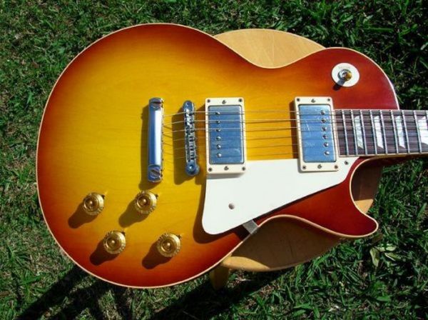 

factory mahogany guitar custom shop 1958 vos plain reissue iced tea sunburst electric guitar oem258