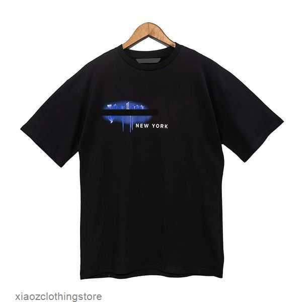 

t tshirt mens shirts palms designer spray letter print short-sleeved t shirt fashion angels women graphic tees t-shirts ylex, White;black