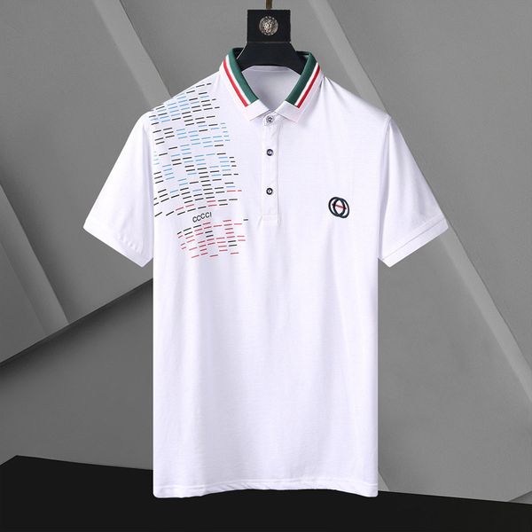 

2022 fashion polos t-shirt men casual t shirt embroidered medusa cotton polo shirt high street collar polos shirts, White;black