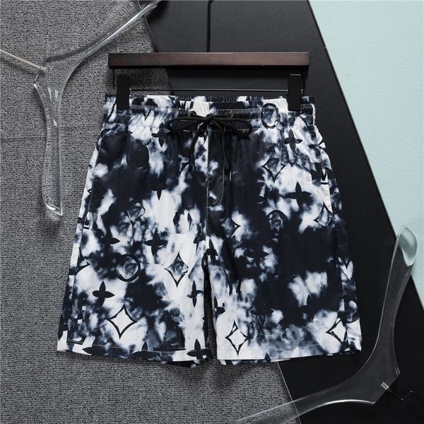 

designer men's t-shirts board shorts summer beach pants quick drying swimwear male swim shorts with liner swimming trunks #l02v, White;black