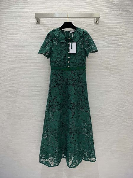 

street style dresses 2023 new summer autumn o neck short sleeve print fashion milan runway dress designer brand same style women's 0514, Black;pink