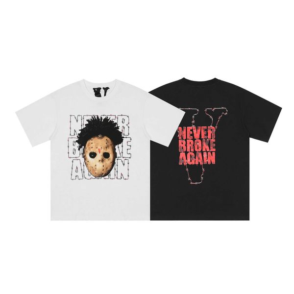 

hip hop menswear 2022 trendy portrait spoof hip hop design large v short sleeve half sleeve backing, White;black