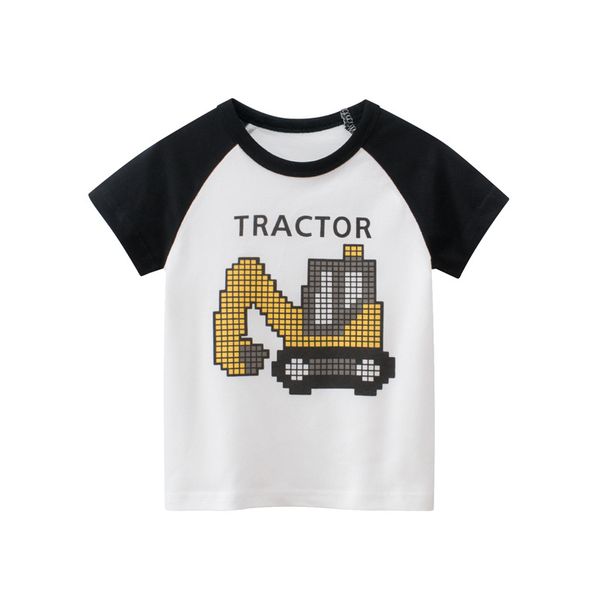 

kids korean version of children's summer children's clothes boys short sleeve t-shirt baby clothes, Blue