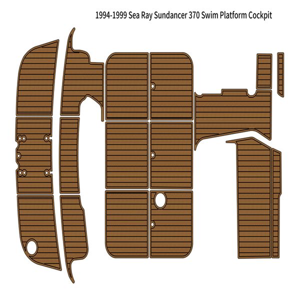 

1994-1999 sea ray sundancer 370 swim platform cockpit pad boat eva teak floor