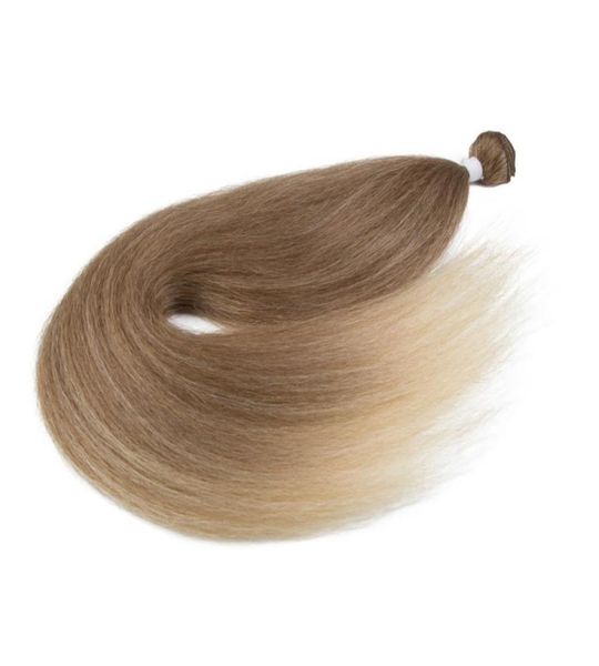 

bella kinky straight bundles synthetic hair bundles hair extensions 36inch yaki straight hair bundles blonde high temperature 22024849986, Black;brown