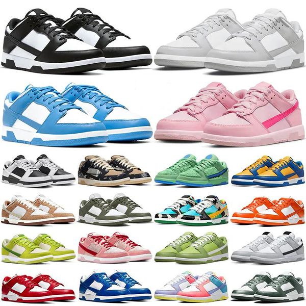 

shoes 2023 for men women flat sneakers low panda white black grey fog triple pink unc syracuse reverse medium olive gai mens casual trainers
