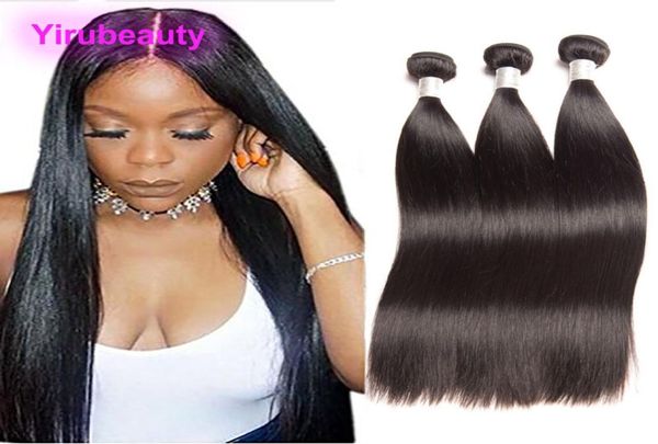 

mongolian human hair 3 bundles silky straight unprocessed virgin hair extensions 1030inch straight double wefts mongolian hair we2624304, Black