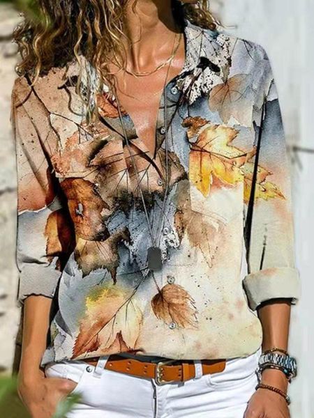 

shirts temperament casual shirt woman elegant longsleeved woman shirt allmatch loose top, White