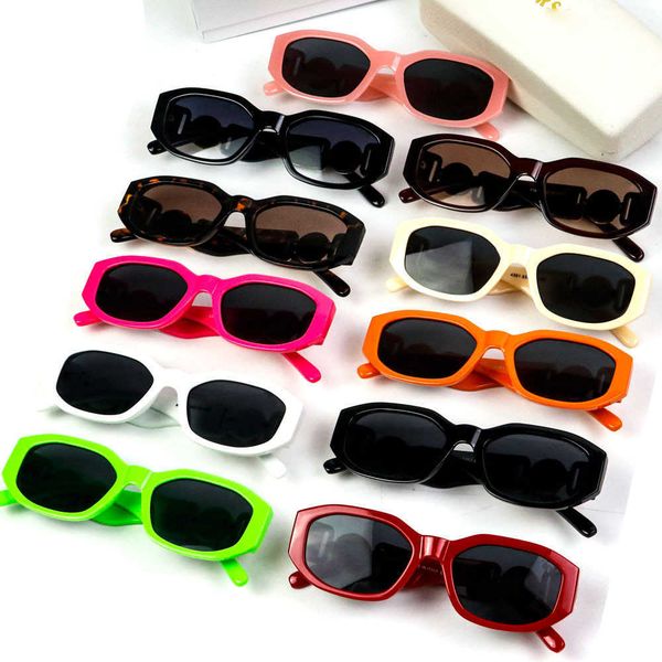 

new sunglasses men's and women's diamond metal large logo head personalized 4361 sunglasses, White;black