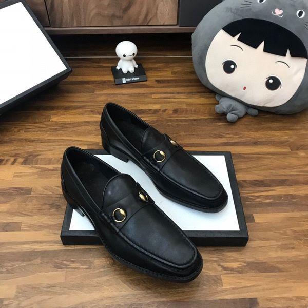

16model new luxurious men's formal shoes derby shoes lace-up round toe handmade business men designer dress shoes size 38-45, Black