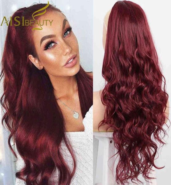 

aisi beauty synthetic wrap around ponytail red blonde black hairpiece long body wave ponytail extension for balck white women 22029083982, Black;brown