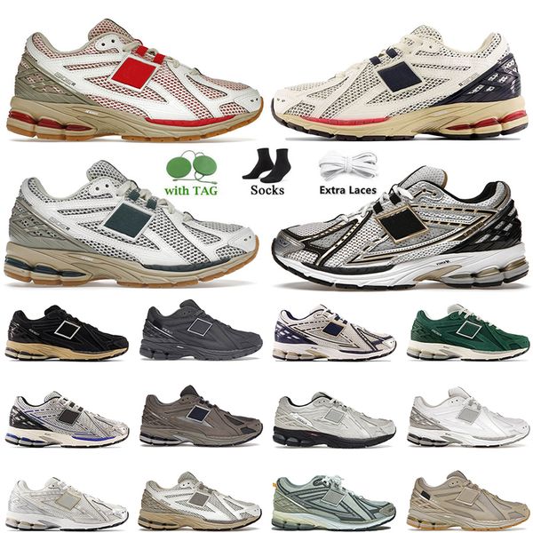 

1906 new r 1906r men running shoes 1906s sneakers sea salt marblehead white red silver metallic blue runner the downtown run mens women trai