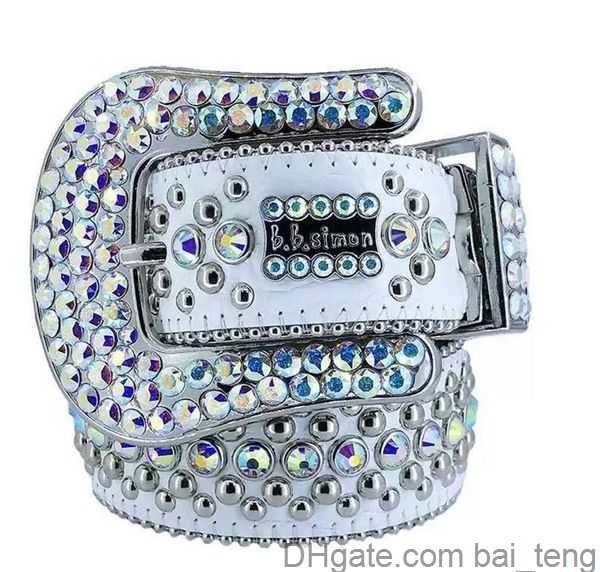 

fashion designer belts women mens bb simon rhinestone belt with bling rhinestones width 4.0cm waistband 2x, Black;brown