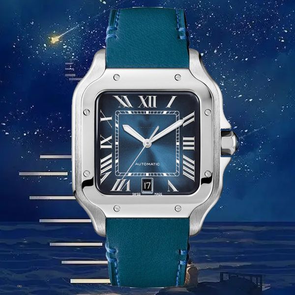 

luxury watches fashion golden watch mechanical watch stainless steel sliding buckle gold wristwatches sapphire luminous femme movement desig, Slivery;brown
