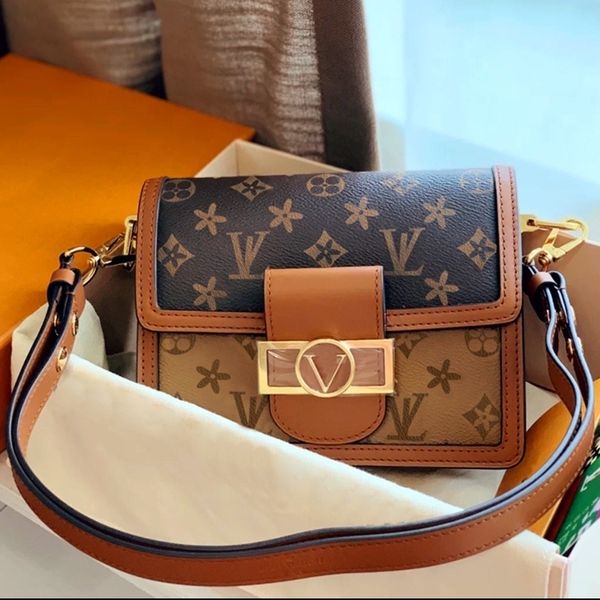 

dauphine women designers shoulder louisvuitton bag fashion chain handbags lady luxurys chanels crossbody messenger bags hobo totes wallet pu