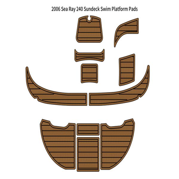 

2006 sea ray 240 sundeck swim platform pad boat eva foam teak deck floor mat