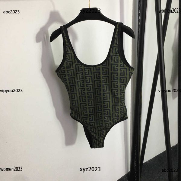 

womens designer clothing lady maze pattern one piece swimsuit size s-xl letter printing bikini with chest pad beach swimwear may08, White;black