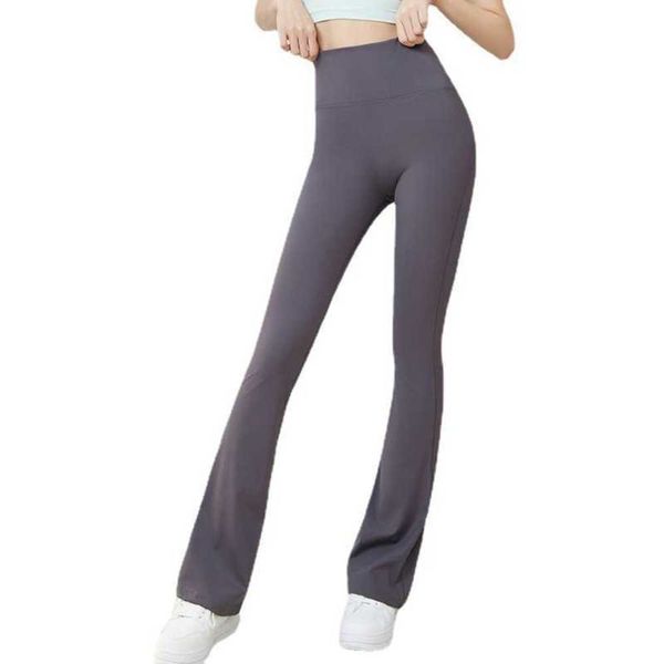 

yoga outfits l u yoga flare pants women loose high flick nude sense quick dry fitness pants high waist, Black