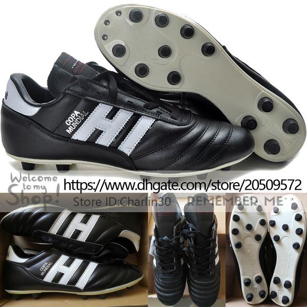 

send with bag quality football boots copa mundial fg classic soccer cleats mens outdoor soft leather comfortable trainers black soccer footb