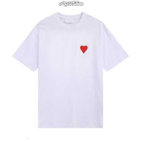 

2023new mens women designer of luxury amis t shirt fashion men s casual tshirt man clothing93x9m2gl, White;black