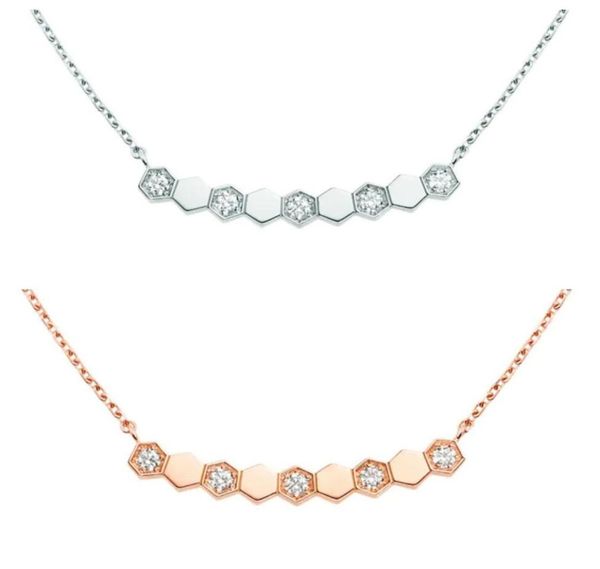 

luxury fashion chaume jewelry bee my love necklace diamond pendant chain 925 sterlling silver women designer design necklace lady 4692324
