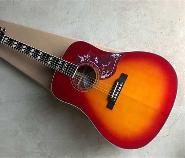 

solid spruce body hummingbird cs 41 inch acoustic guitar cherry sunburst rosewood fingerboard maple back & side