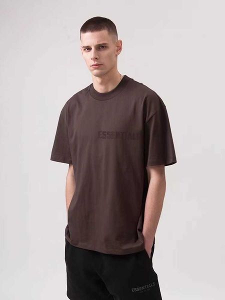 

ohf3 2023 men's and women's fashion t shirt t-shirts high street brand ess short sleeve loose couple, White;black