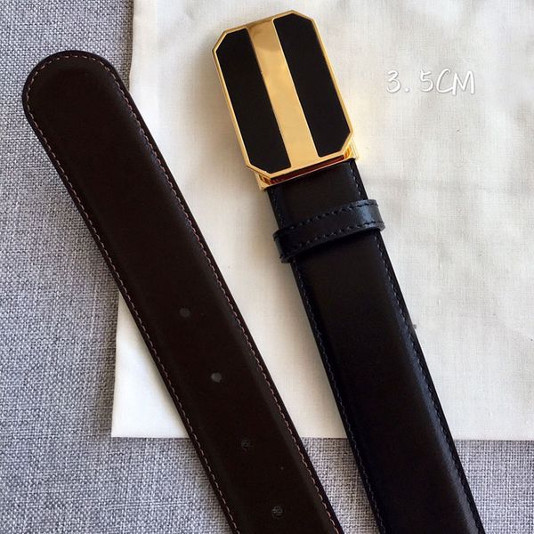 

double-sided belt pure steel buckle for driving riding beach party daily decoration durable belt width 3.5cm, Black;brown