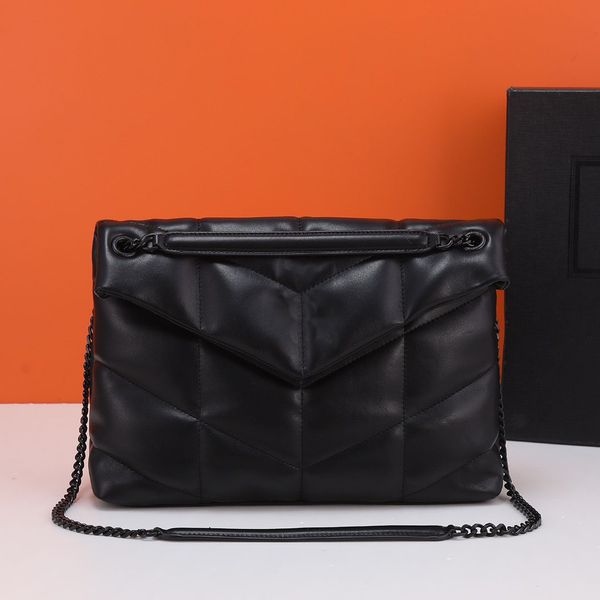 

luxurys designers bags handbags women messenger handbagloulou puffer quilted bag chain tote shoulder crossbody bag