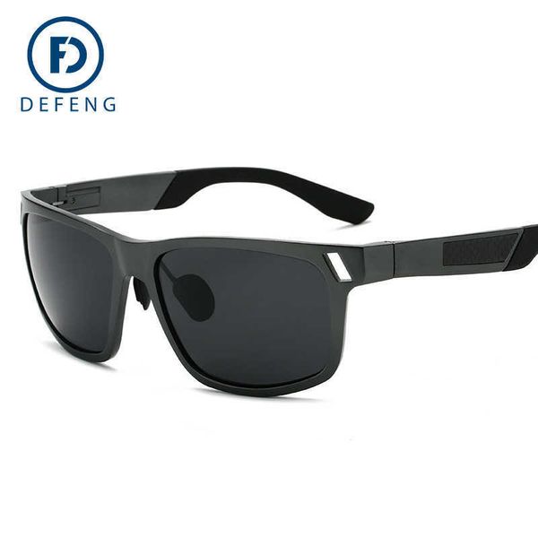 

defeng 8025 new polarized aluminum magnesium sunglasses for men's sports driving mirror fishing mirror, White;black