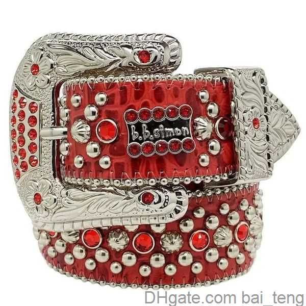 

2023 men women bb simon belt luxury designer belt retro needle buckle belts 20 color crystal diamond 2x, Black;brown