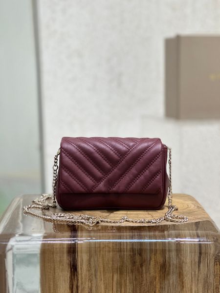 

soft cow leather rose gold chain bag 2023 new fashion casual women's bag shoulder crossbody bag