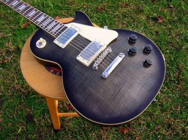 

factory mahogany lp guitar midnight ebont sunburst alnico classics nanomag pups electric guitar oem263