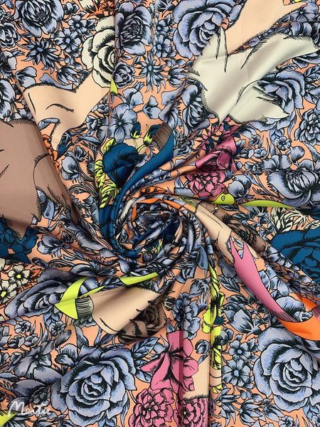 

handkerchiefs fashion printing beautiful and exquisite scarf handkerchief 230512, Blue;white