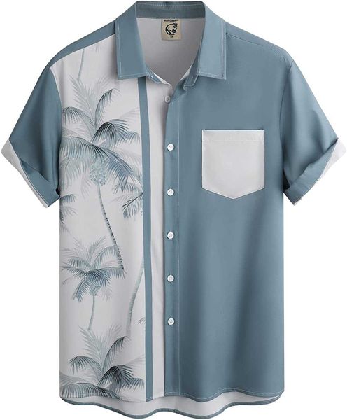 

shirt sleeves hardaddy short men's hawaiian coconut printed button down summer beach casual shirts f40x, White;black