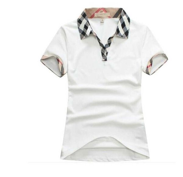 

classic fashion brand women polos sleeve t-shirt comfortable and breathable in summer street beach leisure womens t-shirt asian size xxl, White
