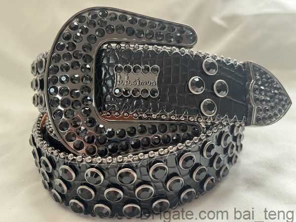 

designer belt bb belt bb simon belt mens belt for women shiny diamond belts black on black blue white multicolour with bling rhinestones as, Black;brown